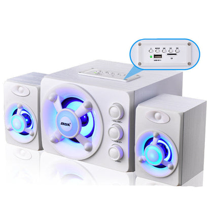 Desktop home speakers, compact audio speakers for a home office or entertainment setup