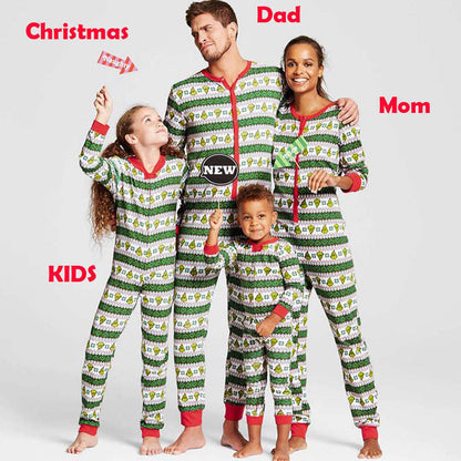 Christmas parent-child clothing set featuring coordinated festive outfits for family members