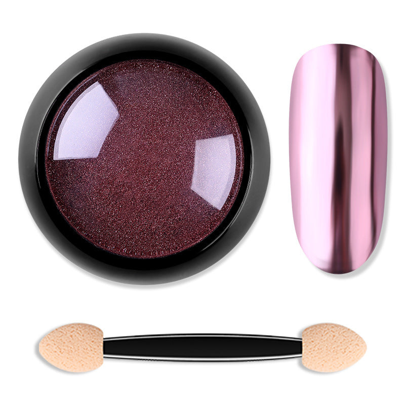 Nail glitter powder in a fine, sparkling finish for nail art designs