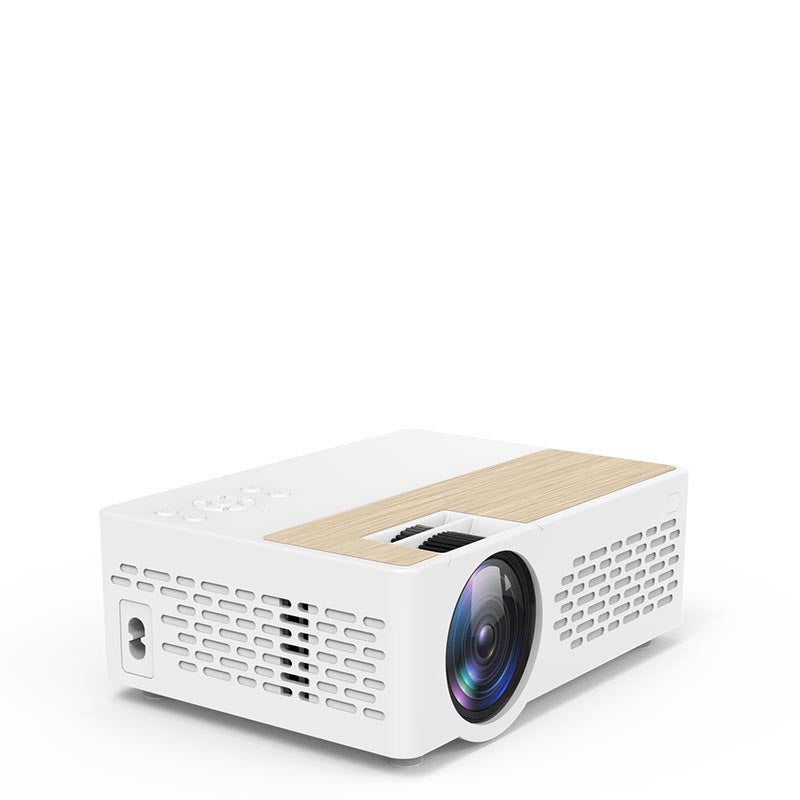 Mini portable projector for smartphone with projection screen, compact home entertainment device