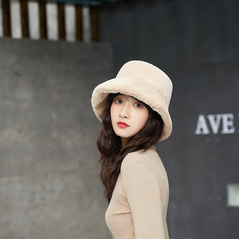 Warm fur hat in a soft, cozy design