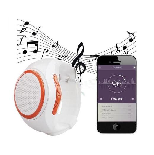 Smart Bluetooth music watch in a sleek design, featuring a digital display and wireless connectivity