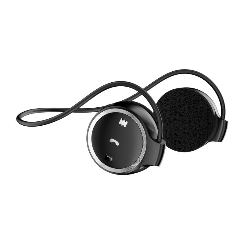 Bone conduction Bluetooth headphones with handsfree call headset design, shown in black