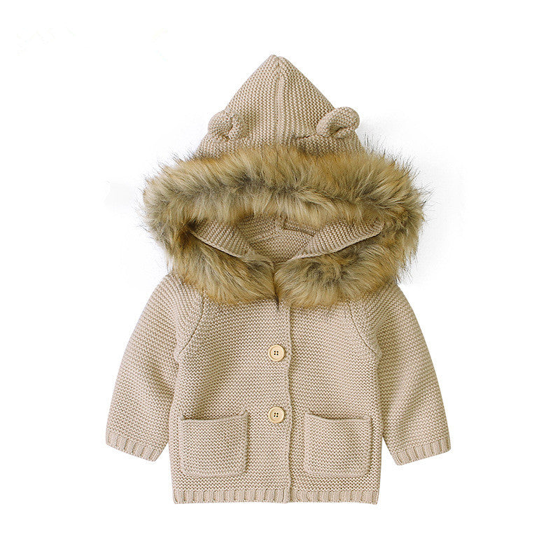 Children's warm sweater by My Store in a cozy knit style
