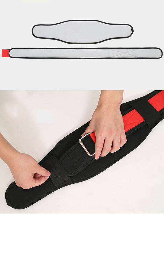Fitness weightlifting waistband by My Store, supportive training belt shown in black from the front