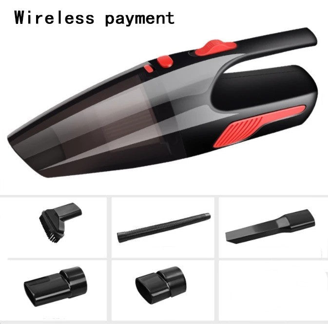 Handheld high-power vacuum cleaner for small cars, compact portable design