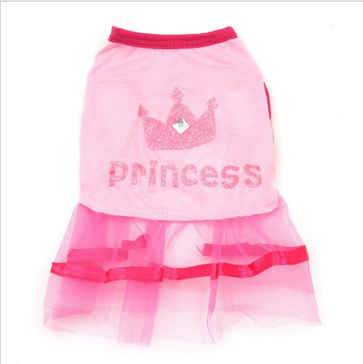 Lace dog skirt in a delicate design for small pets