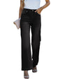 luvamia Women's High Rise Baggy 90s Jeans - Stretchy Wide Leg Denim