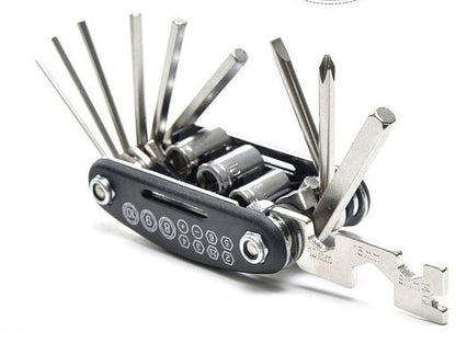 Bicycle repair combination tool by My Store with compact multi-function design for bike maintenance