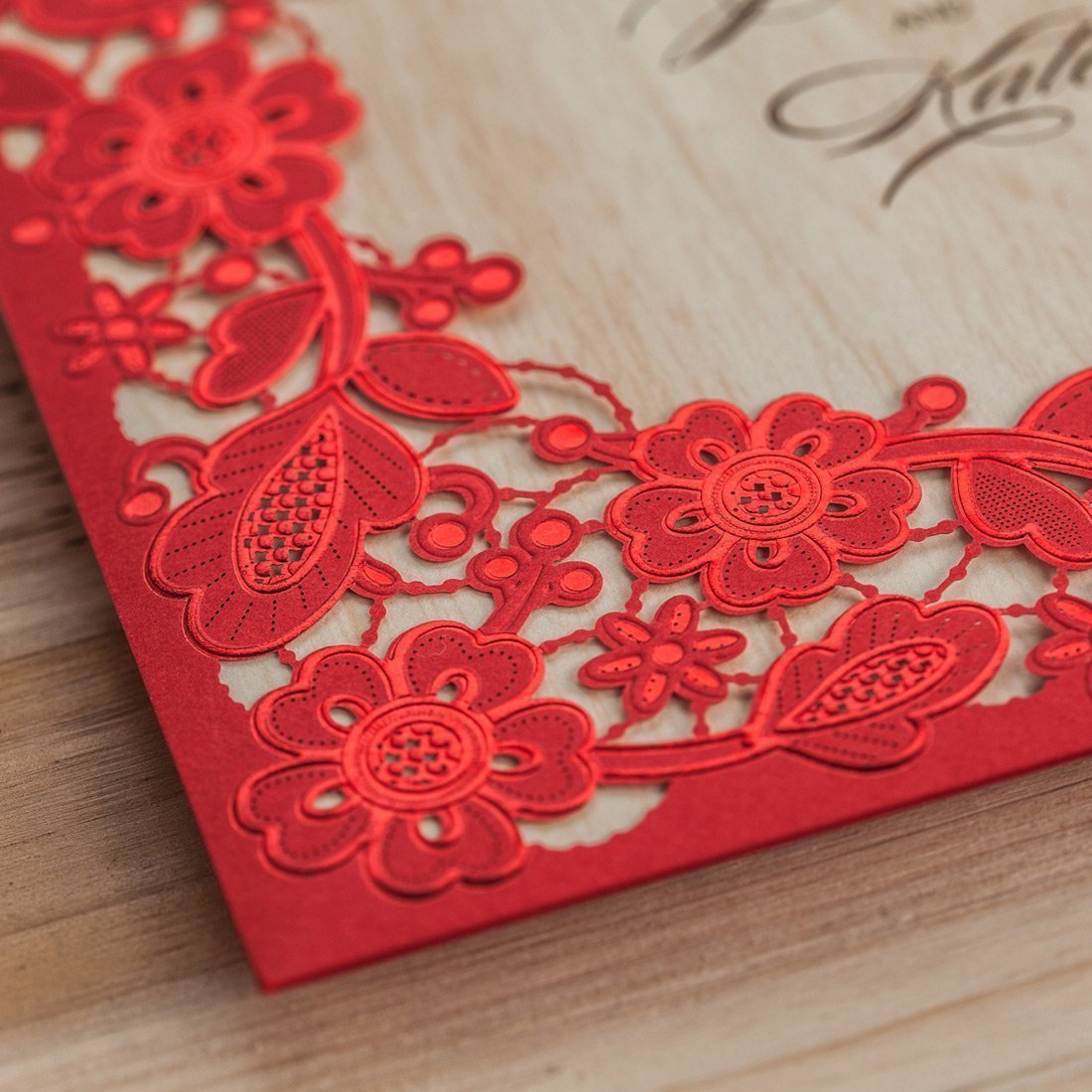 Personalized custom invitation card with elegant design and customizable details