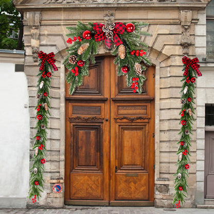 Christmas window wall hanging decoration displayed as festive holiday decor