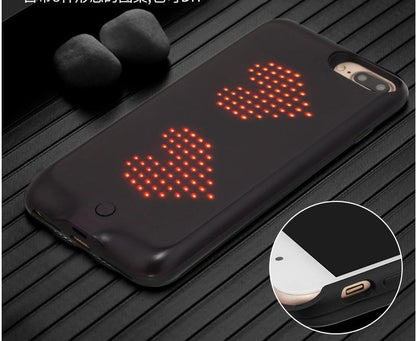 LED phone case with illuminated edge lighting in a slim protective design