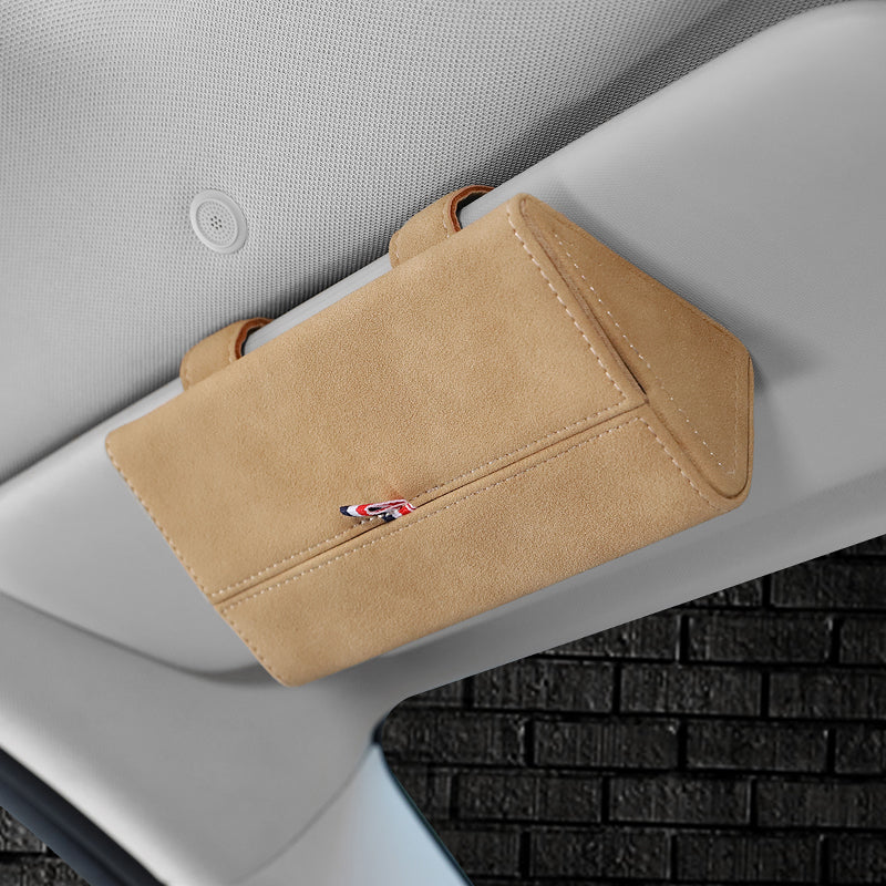 Car glasses storage box by My Store, compact eyewear holder for vehicle interior