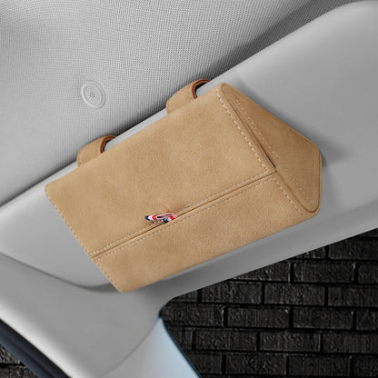 Car glasses storage box by My Store, compact eyewear holder for vehicle interior
