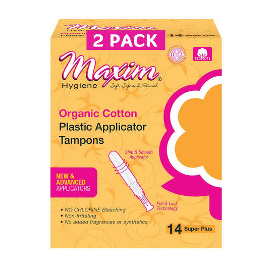 Maxim  Organic Tampons  Pa Spl 14