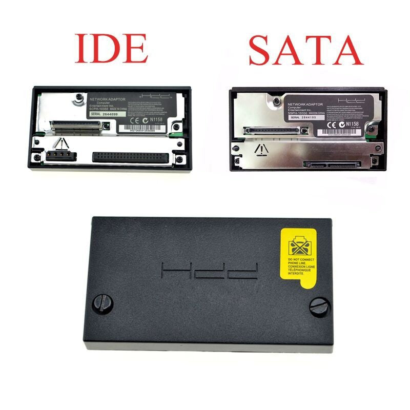 PS2 SATA interface network card adapter with SATA port and network connection components