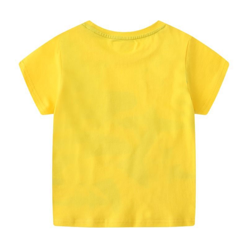 Children's luminous shark pattern short-sleeved T-shirt by My Store