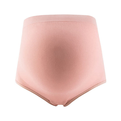 Seamless breathable cotton postpartum belly support underwear with crotch design for pregnant women