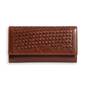 Cartera de Cuero Trenzado (Caramelo)