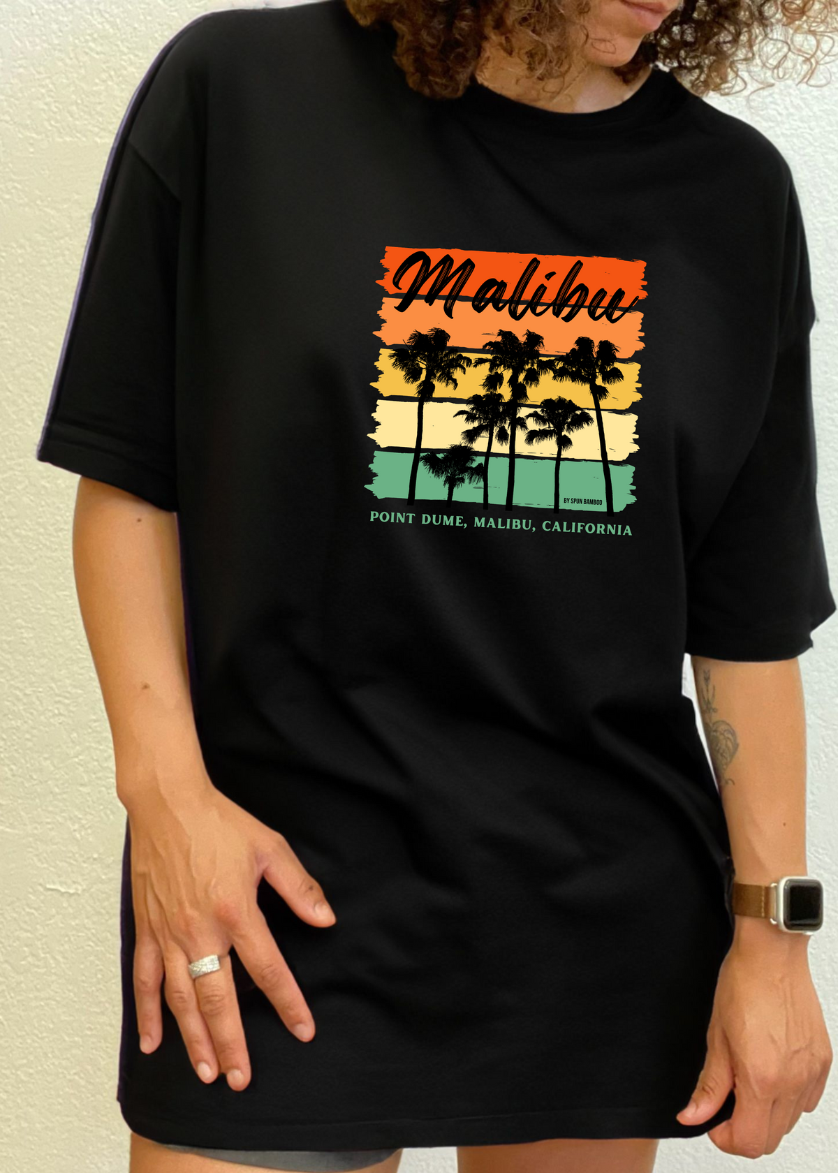 Spun Bamboo men's graphic T-shirt made of bamboo viscose and organic cotton, featuring a colorful printed design.