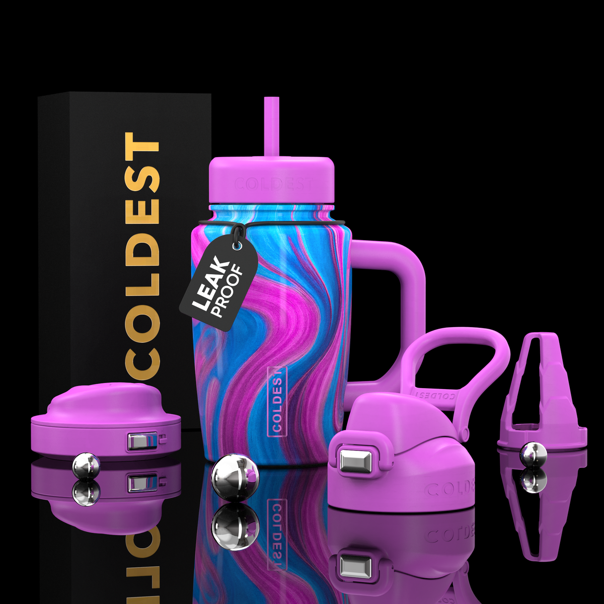 Coldest Limitless Ultra V8 15oz insulated tumbler with sleek design, perfect for keeping beverages hot or cold.