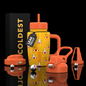 Coldest Limitless Ultra V8 15oz tumbler with a baby duckies design, featuring a sleek stainless steel body and colorful cartoon duck illustrations.