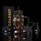 Coldest Limitless Ultra v8 15oz dark fire thermal mug with black lid and dark fire design for hot and cold beverages