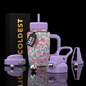 Coldest 15oz Limitless Ultra V8 tumbler with floral design, showcasing the sleek, durable stainless steel travel mug with floral artwork.