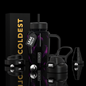 Coldest Limitless Ultra v8 15oz travel mug with a sleek design and secure lid, perfect for keeping beverages hot or cold.