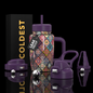 Coldest Limitless Ultra v8 15oz tumbler with a colorful mosaic bloom design, durable stainless steel construction, and leak-proof lid