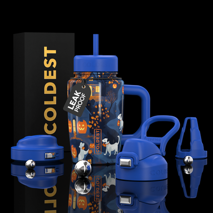 Coldest Limitless Ultra V8 15oz insulated tumbler with paw print design, perfect for keeping drinks hot or cold.