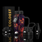 Coldest 15oz Limitless Ultra v8 tumbler with pumpkin patch design, featuring a sleek black body and vibrant fall-themed graphics.
