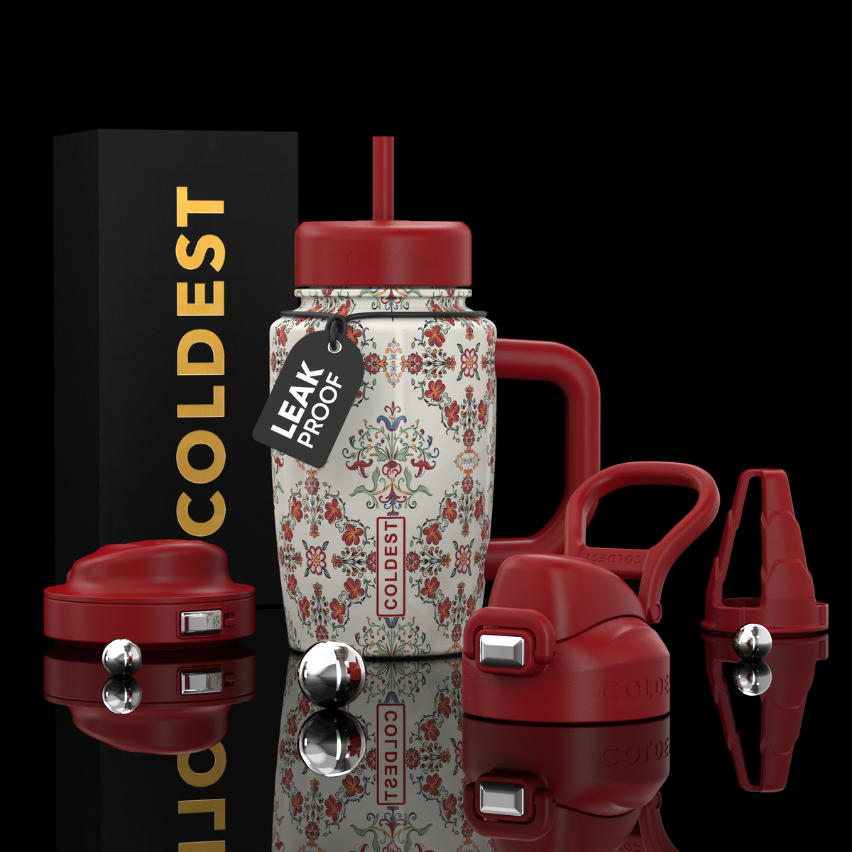 Coldest Limitless Ultra v8 15oz tumbler with sleek design, featuring a stainless steel body and vacuum insulation for hot and cold drinks.