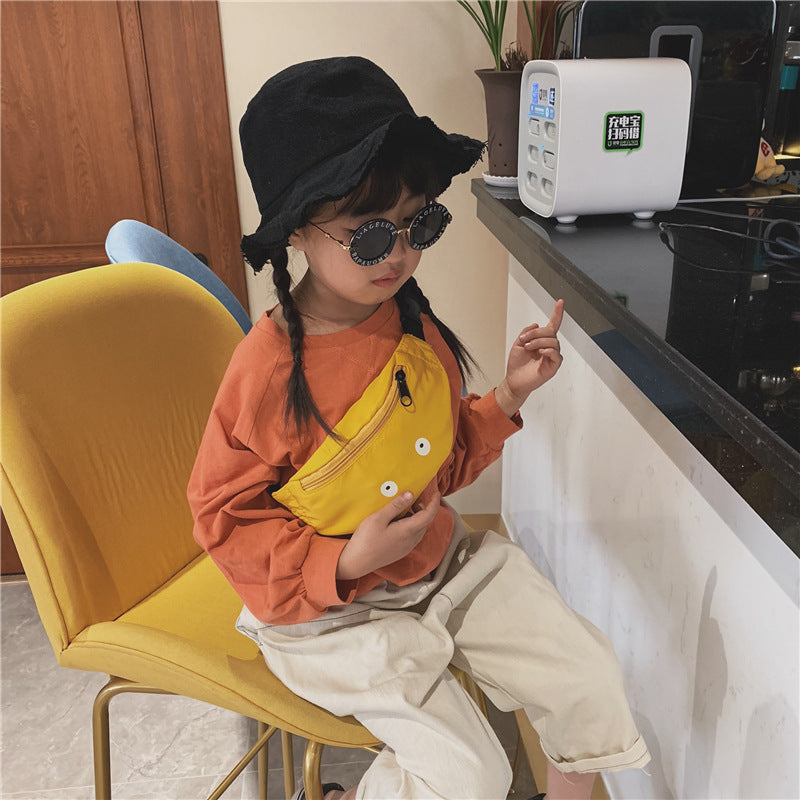 Children's single-shoulder waist bag with funny pattern, My Store children's accessory
