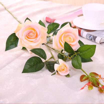 Artificial rose flower in a natural-looking bloom shape