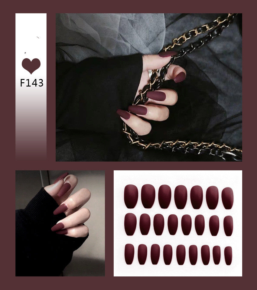 Ballet-style fake nails with nail art scrub design, My Store brand