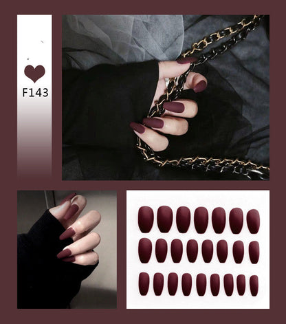 Ballet-style fake nails with nail art scrub design, My Store brand
