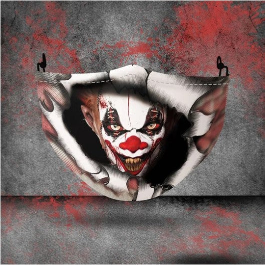 Explosive Halloween mask with spooky design and detailed face covering