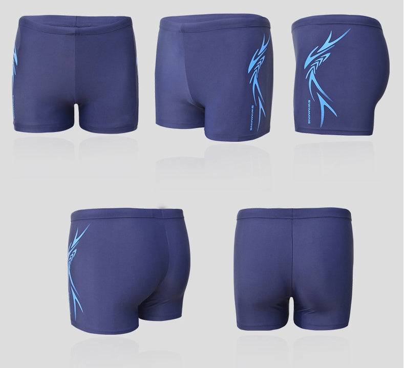 Men's boxer swimming trunks by My Store in a classic boxer-style design
