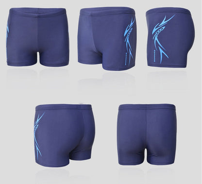 Men's boxer swimming trunks by My Store in a classic boxer-style design
