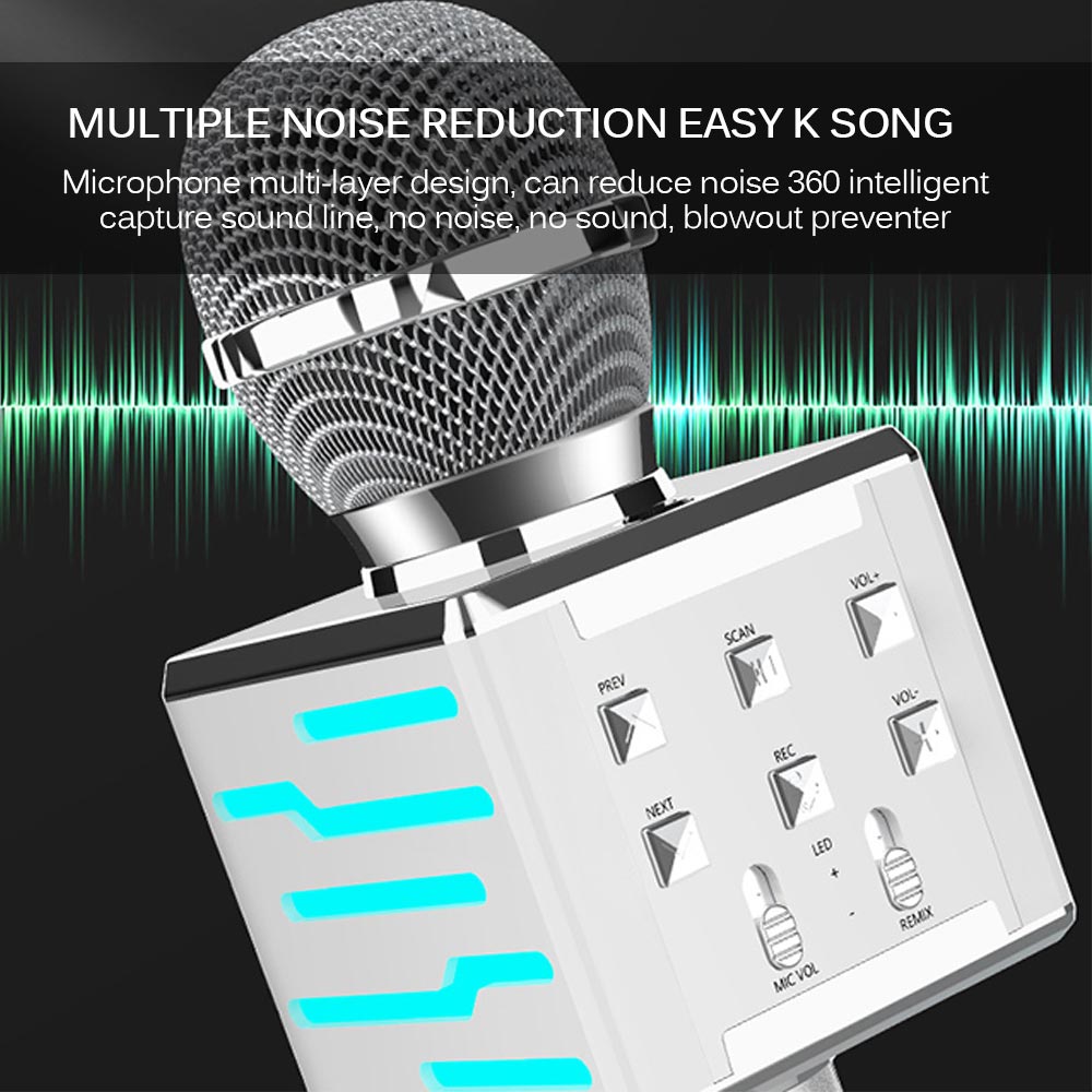 Wireless Bluetooth condenser microphone with integrated audio, My Store brand