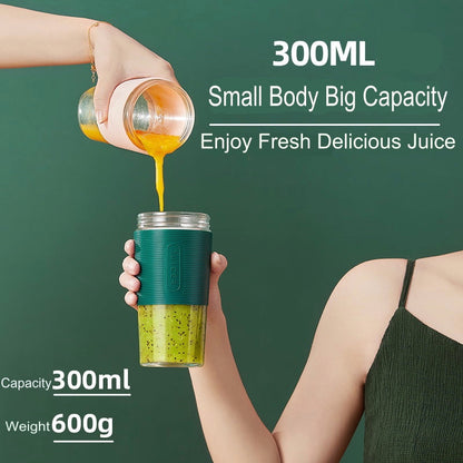 Portable blender by My Store, compact rechargeable design with transparent blending cup and lid
