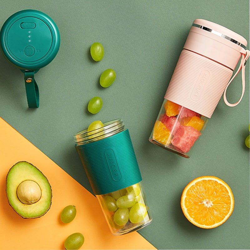 Portable blender by My Store, compact design with clear blending cup and rechargeable base