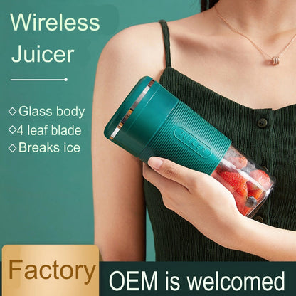 Portable blender by My Store with compact rechargeable design and blending cup lid