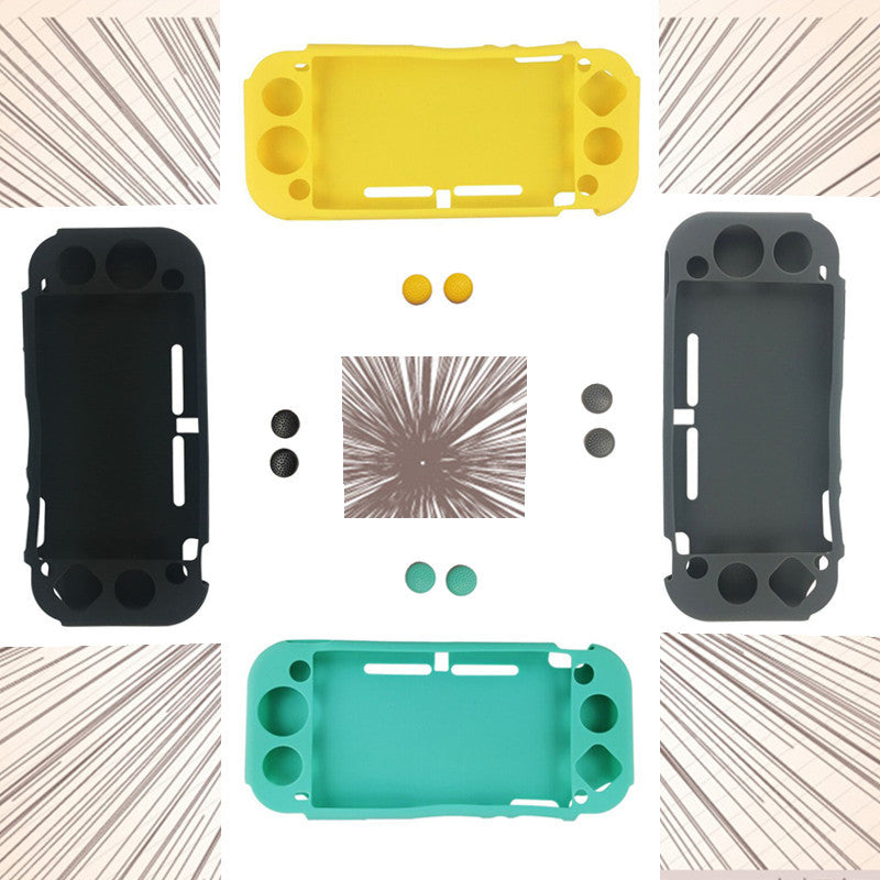 Silicone protective storage case for Nintendo Switch Lite, all-inclusive design with secure game console coverage