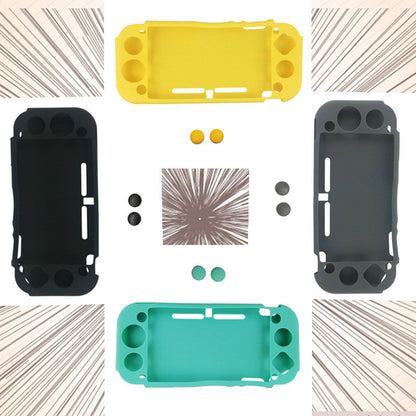 Silicone protective storage case for Nintendo Switch Lite, all-inclusive design with secure game console coverage
