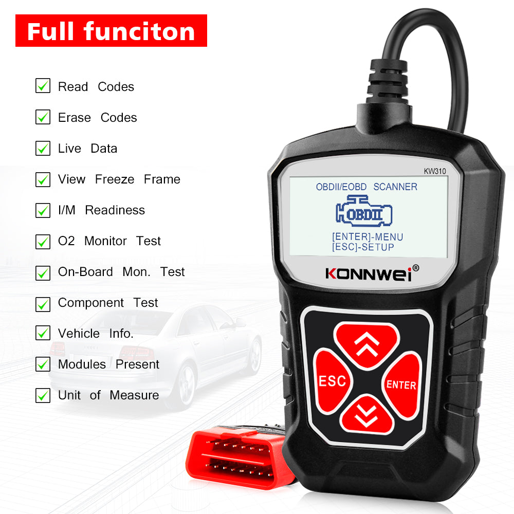 Car Scanner Diagnostic Tool automotive scanner with handheld display and control buttons