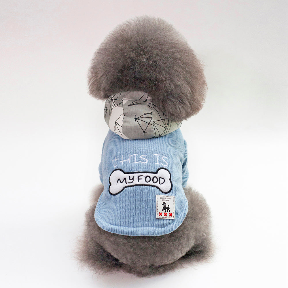 My Store thickened warm hooded padded pet clothes in a cozy winter design