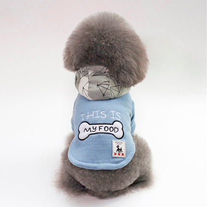 My Store thickened warm hooded padded pet clothes in a cozy winter design