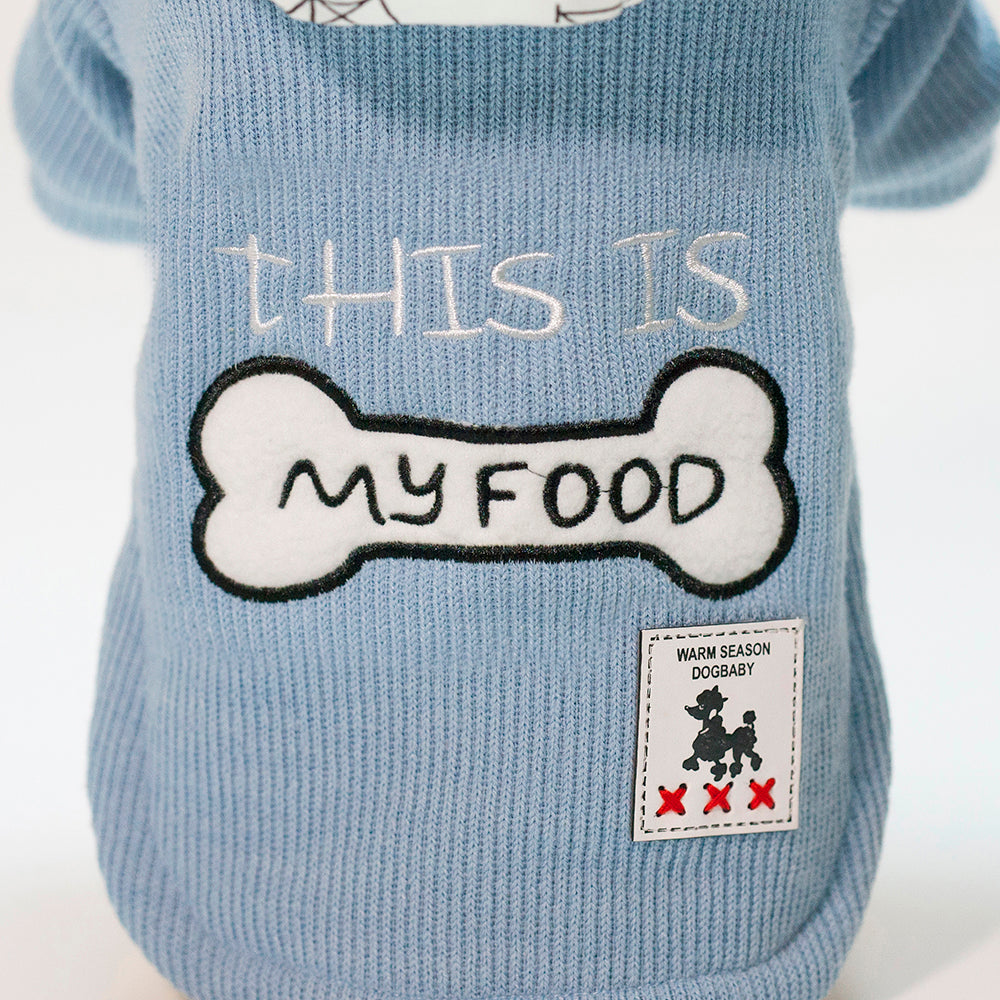 Thickened warm hooded padded pet clothes by My Store, shown in a cozy winter design